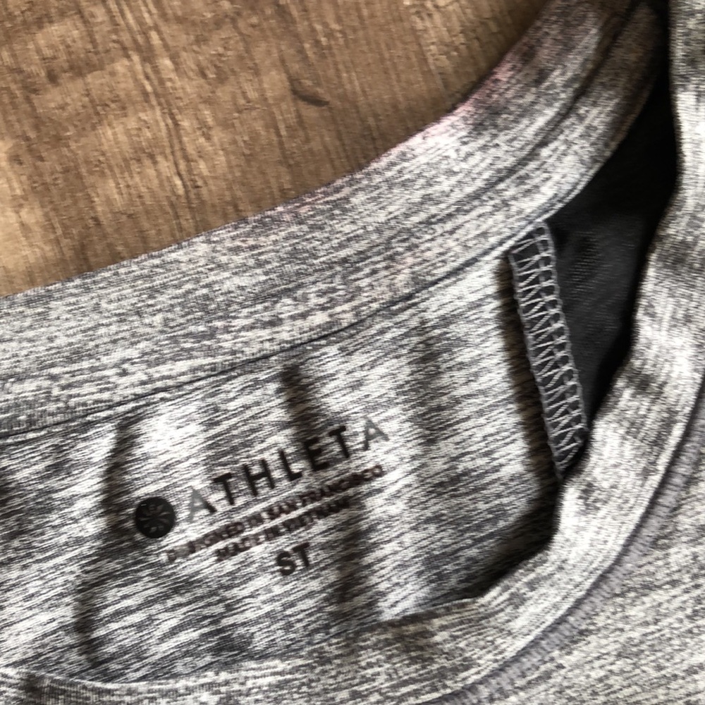 Athleta Sunlover UPF Gray High Neck Tank Top ST - Picture 4 of 11